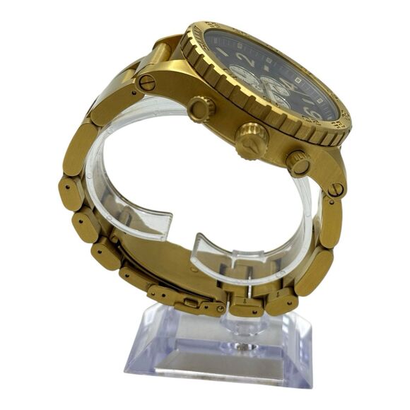 Nixon NIXON 51-30 CHRONO “The Simplify” Quartz Men's Chrono Watch Black Gold - Picture 3 of 7